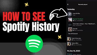 How to See Spotify History 2024  MobilePC [upl. by Naid260]