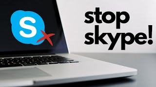 How to Stop Skype from Starting Automatically in Windows 10 [upl. by Lurleen]