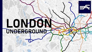 Evolution of the London Rapid Transit Underground Overground 18632020 geographic map [upl. by Ephrem49]