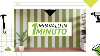 Imparalo in 1 minuto pittura a strisce verticali  Leroy Merlin [upl. by Sirois]