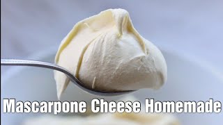 Mascarpone Cheese Homemade  How to make Mascarpone Cheese [upl. by Agan]