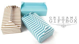 おりがみ簡単ギフトボックス🍰 Origami Easy Gift Box [upl. by Notfilc]