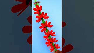 Paper Stick Flower Craft  Diy Paper Flower Craft Easy  Flower For Decoration [upl. by Duwalt]