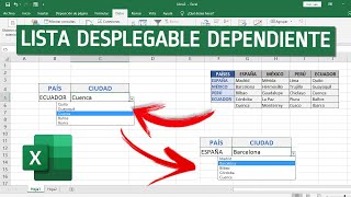 Como hacer LISTA DESPLEGABLE en Excel con VALORES ASOCIADOS [upl. by Niwrud808]