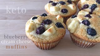 Keto Blueberry Cream Cheese Muffins [upl. by Trela423]