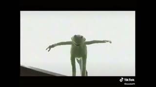 Kermit frog falls off a building and scream [upl. by Nnaeerb]