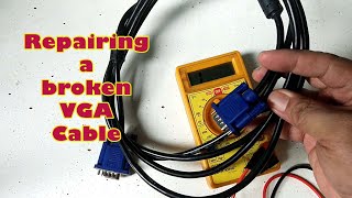 How to repair VGA Cable  Pano irepair ang vga cable [upl. by Maia]