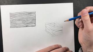 049 Learn how to draw wood texture and apply it to a form [upl. by Camilla886]