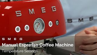 How to Change the Coffee Temperature  Smeg EGF03 [upl. by Aili]