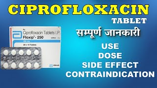 ciprofloxacin 500mg  ciprofloxacin 250mg  ciplox 500 tablet hindi [upl. by Wetzel417]