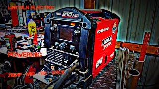 Lincoln Electric Power Mig 210 MP ReviewampDemo [upl. by Neehar631]