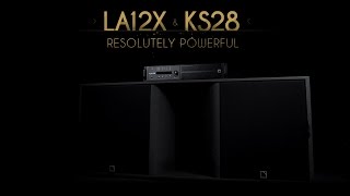 LAcoustics KS28 subwoofer and LA12X amplified controller [upl. by Ecirrehs]