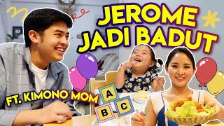 JEROME JADI BADUT MAIN BARENG SUTAN 😂 FT KIMONO MOM [upl. by Aisyat]