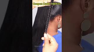 😍Stunning｜Braided Ponytail Tutorial On Short Natural Hair｜Beginner Friendly Hairstyle mybraidedwig [upl. by Atikihc]