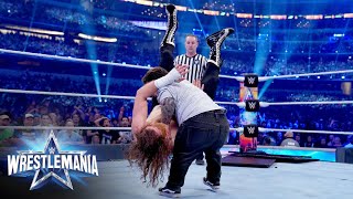 Wee Man body slams Sami Zayn WrestleMania 38 WWE Network Exclusive [upl. by Almond]