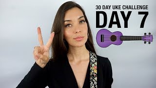 DAY 7  TWOFINGER CHORDS  30 DAY UKE CHALLENGE [upl. by Charmaine258]