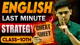 English Last Minute Strategy To score 95🤯 Class 10th Prashant Kirad [upl. by Ibbetson]