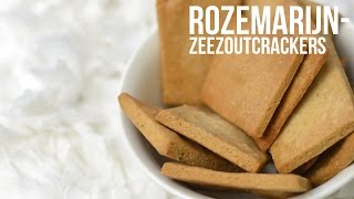 Rozemarijnzeezoutcrackers  OhMyFoodness [upl. by Honniball]