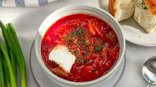 Russian Borscht Recipe [upl. by Adnolaj857]