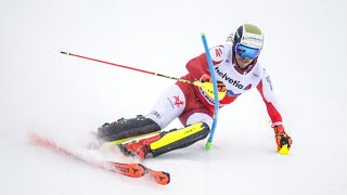 AUDI FIS Ski World Cup  Mens slalom  Adelboden SUI 1st run Jan 7 2024 [upl. by Tartaglia]