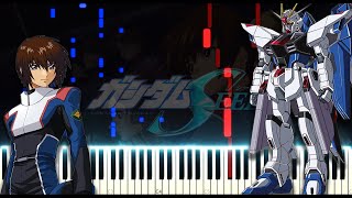 INVOKE  Gundam Seed Opening  機動戦士ガンダムSEED OP  Piano Tutorial with Sheets [upl. by Aieken]