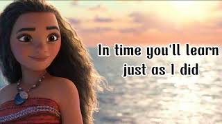 Moana  Where You Are Lyrics From Moana Disney Movie [upl. by Rema]