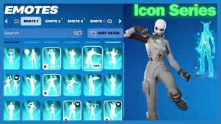 Fortnite Emotes  Icon Series Emotes Showcase [upl. by Diahann]