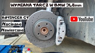 BMW Wymiana Tarcz Pomiar Bicia  ROTINGER GT  How To Replace Brake Disc amp Pads Bremsenservice [upl. by Feilak146]