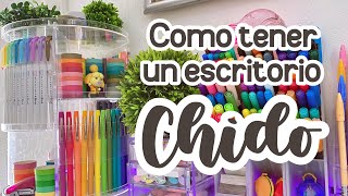 Cómo tener un escritorio HERMOSO 💚🐛 Inspiración para limpiar y ordenar [upl. by Enerol993]