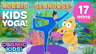 Norris the Baby Seahorse  A Cosmic Kids Yoga Adventure [upl. by Anomor]