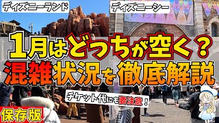 1月ディズニーの混雑予想！穴場のおすすめ期間やイベント始めの混み具合まで徹底シェアします♩ [upl. by Mohammed383]