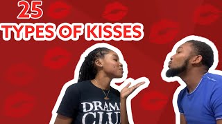 25 TYPES OF KISSES 😘 [upl. by Eiclehc]