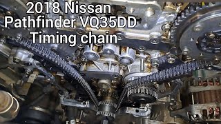 2018 nissan pathfinder timing chains replacement incar [upl. by Gniliem]