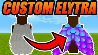 How To Get CUSTOM ELYTRAS In MINECRAFT  Minecraft Console Edition Custom Elytras NO MODSADDONS [upl. by Asel]