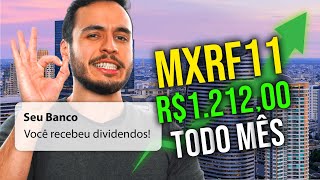 MXRF11 Quanto investir para receber mais de MIL REAIS em DIVIDENDOS TODO MÊS [upl. by Uis279]