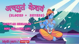 अच्युतम् केशवम् कृष्ण दामोदरम्  achyutam Keshavam  lofi song  mind relaxing  myth yarn [upl. by Feirahs]