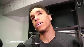 Postgame Interview Malcolm Brogdon  42818 [upl. by Seldon]