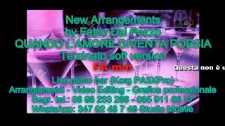 LOUNGE KARAOKE Quando lamore diventa poesia  Smooth terz version [upl. by Ylil574]