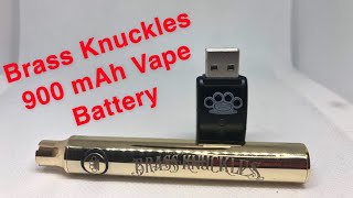 Brass Knuckles 900 mAh Vape Battery Unboxing and Review [upl. by Atires350]