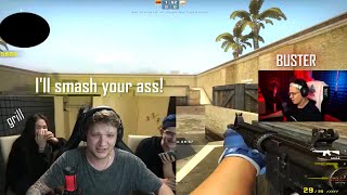 drunk s1mple plays aimmap vs buster 1v1 [upl. by Bannerman]