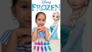 FROZEN  LET IT GO ELSA MAKEUP for Kids shorts frozen Unboxing [upl. by Eelyr]