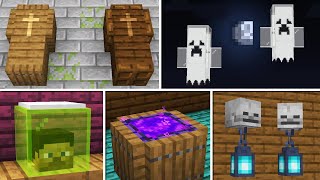 10 Spooky Minecraft Halloween build hacks and decorations 1 [upl. by Mirabelle]