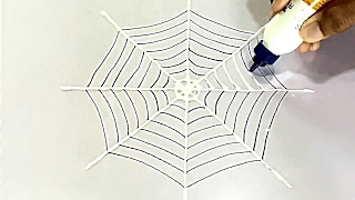 How To Make A Simple Spider Web At Home [upl. by Assira]