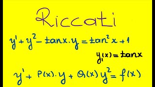 Diferansiyel denklemler Riccati Diferansiyel denklemi Ã–ABT [upl. by Rayford]