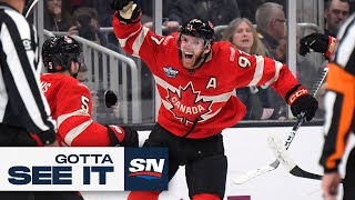 GOTTA SEE IT Connor McDavid Wins 4 Nations FaceOff For Canada In Overtime [upl. by Ruffin]