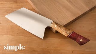 How to make a Knife  A Kitchen Cleaver [upl. by Hesther316]