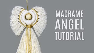 MACRAMÉ ANGEL TUTORIAL [upl. by Nylleoj]