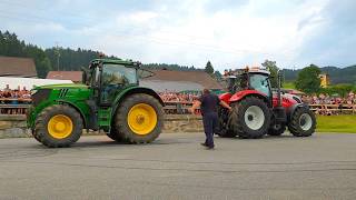 JOHN DEERE VS STEYR Tractor Pulling Stiwoll 2018 [upl. by Aisinoid]