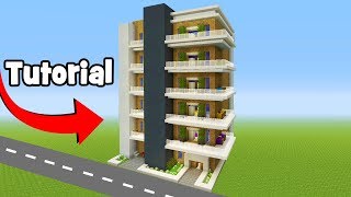 Minecraft Tutorial How To Make A Modern Apartment Building quotCity Tutorialquot [upl. by Georas]