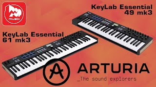 Мидиклавиатуры ARTURIA KeyLab Essential mk3 49 и 61 клавиша [upl. by Hanson750]